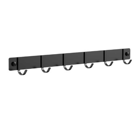 Coat Hooks Wall Mount Coat Rack With Black Metal Shelf