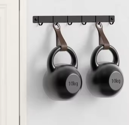 Coat Hooks Wall Mount Coat Rack With Black Metal Shelf